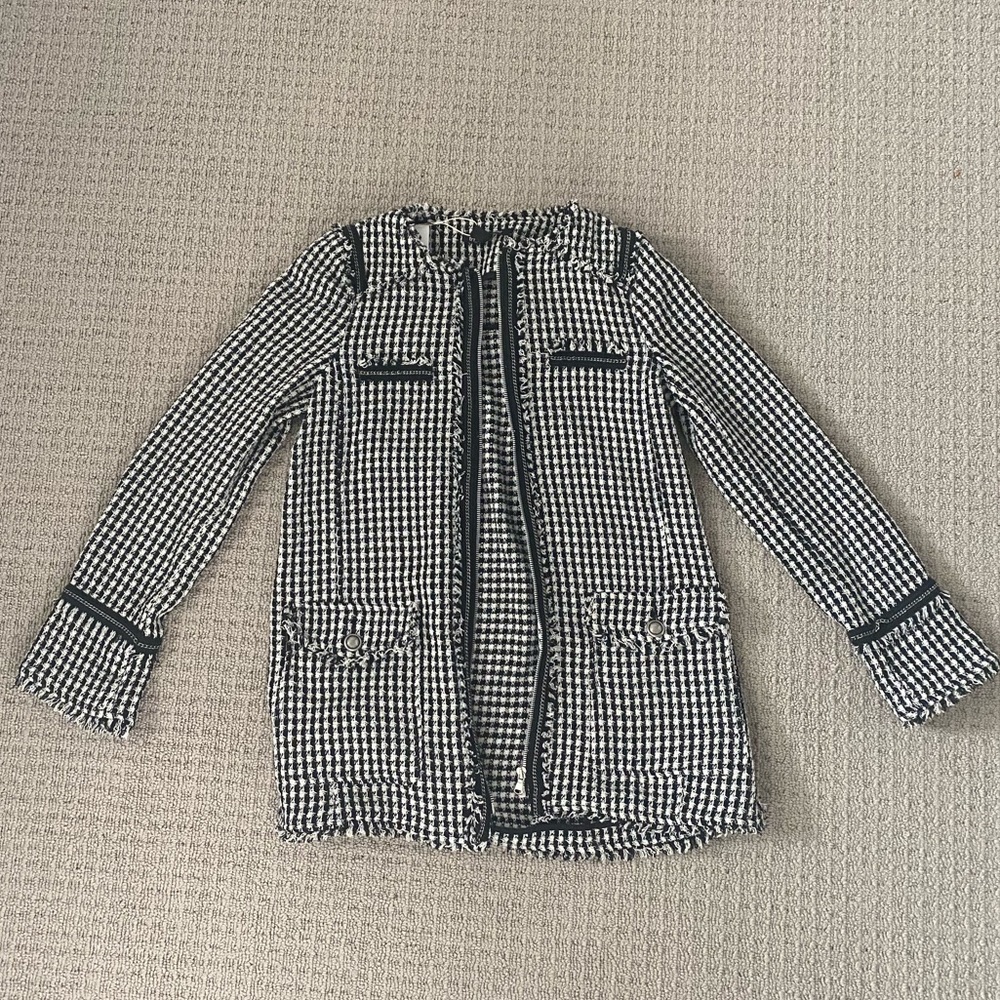 Black and white Zara jacket